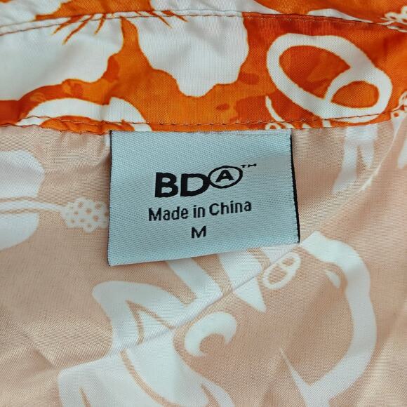 Orioles Baltimore Baseball Promotional Floral Palms Poly Hawaiian Shirt Mens M - Picture 2 of 4